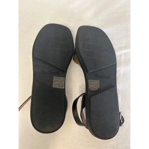 Madewell NL857 The Mabel Asymmetric-Strap Sandal, Size 7 - Picture 5 of 10